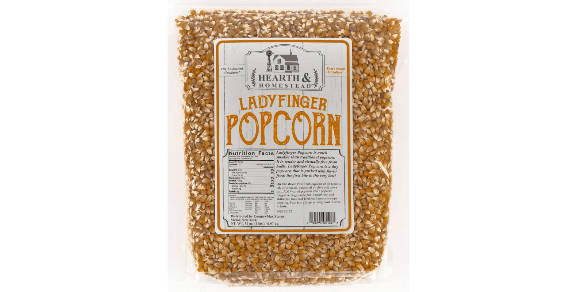 Hearth & Homestead Ladyfinger Popcorn, 2 Lbs 