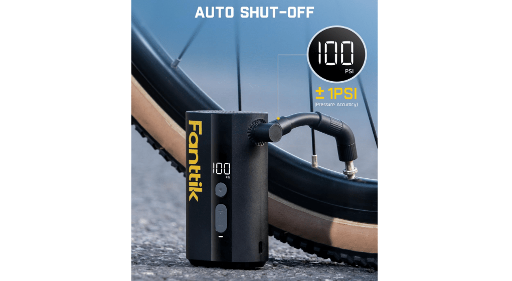 Fanttik X9 Ace Mini Bike Pump, 32s Fast Inflate Bike Pump with Gauge, 150PSI Electric Air Pump with Presta and Schrader Valve, Suitable for Mountain Bike, Road Bike, Electric Bike, MTB 