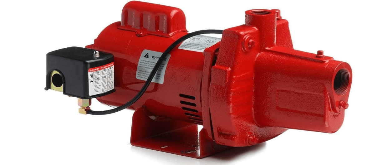 Red Lion RJS-100-PREM 1 HP, 23 GPM, 115/230 Volt, Premium Cast Iron Shallow Well Jet Pump, Red, 602208 