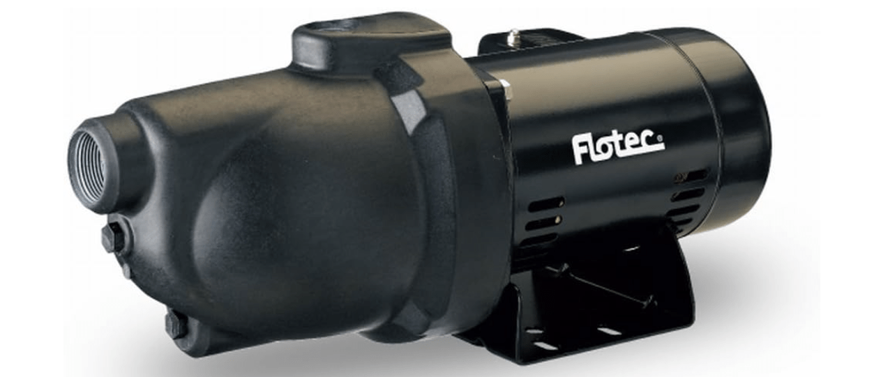 Flotec Thermoplastic Shallow Well Jet Pump - 1 1/4in. Suction Port, 1in. Discharge Port, 720 GPH, 3/4 HP, Model# FP4022 