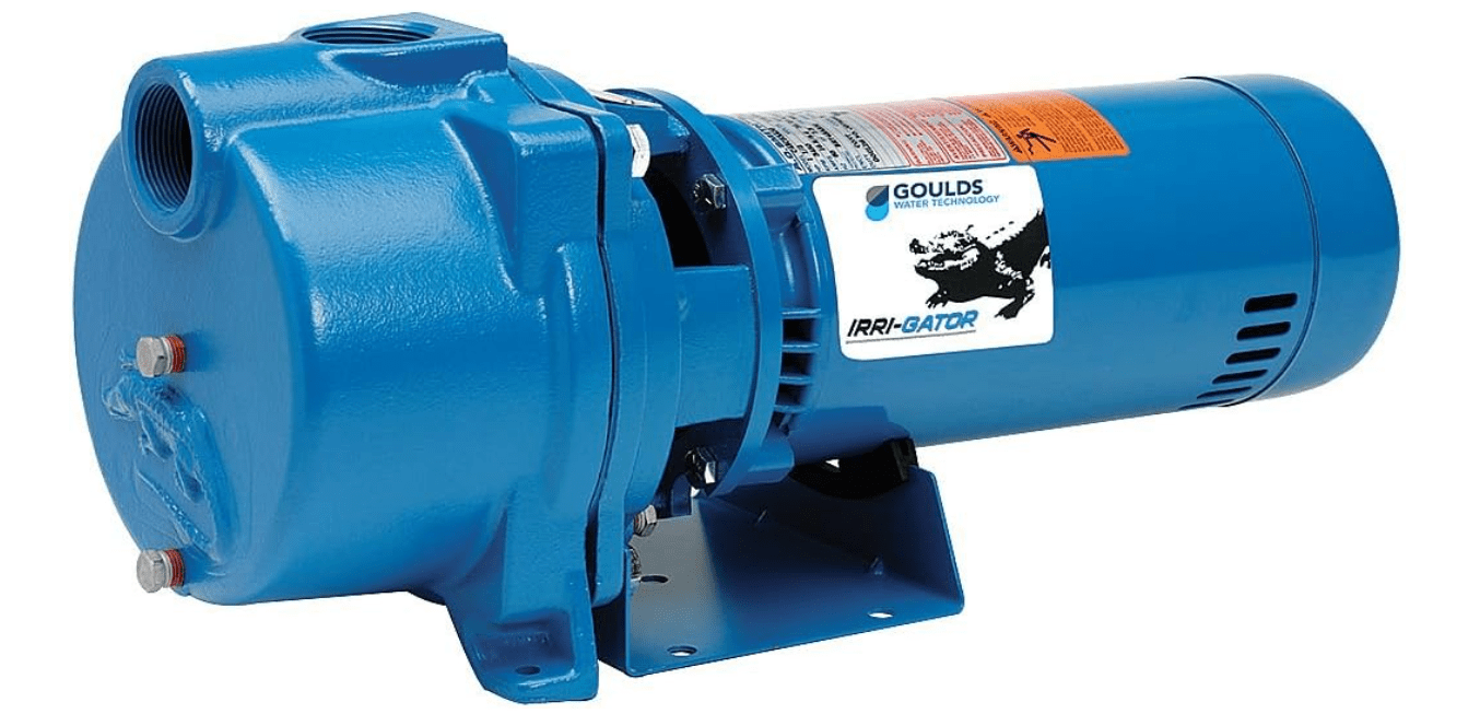 GOULDS PUMPS GT15 IRRI-Gator Self-Priming Single Phase Centrifugal Pump, 1.5 hp, Blue 