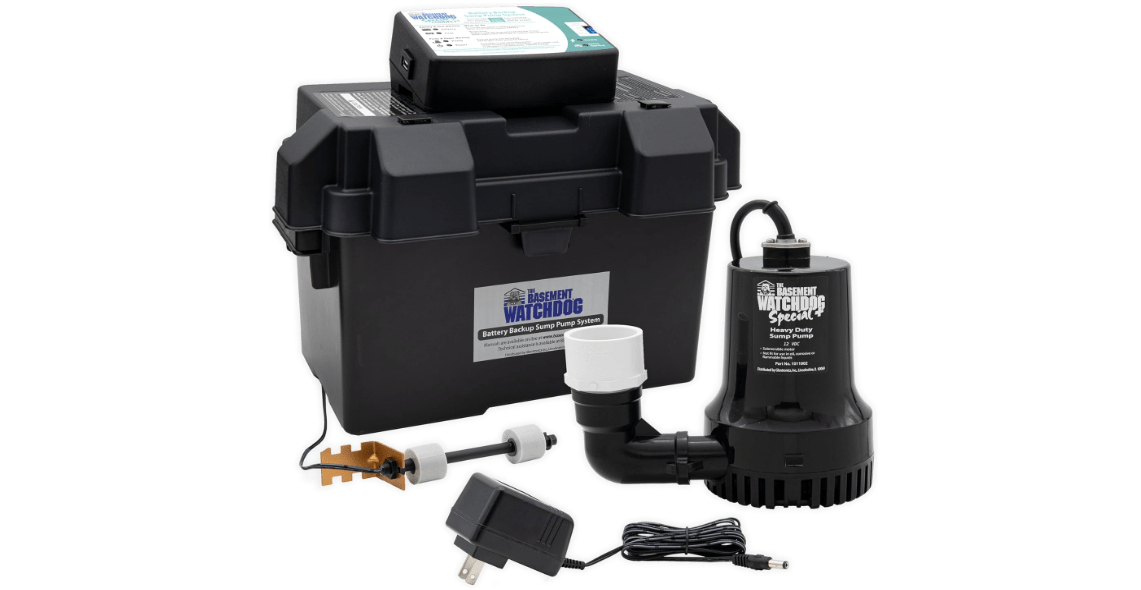 THE BASEMENT WATCHDOG Model BWSP 2,600 GPH at 0 ft. and 1,850 GPH at 10 ft. Special CONNECT Battery Backup Sump Pump System with WiFi-Capable 24-Hour-a-Day Monitoring Controller 
