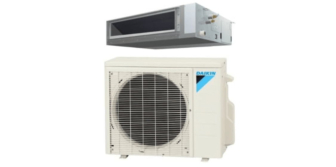 Daikin AURORA 24K BTU Heat Pump Medium Static Ducted AHU System - RXL24WMVJU9, FDMQ24WVJU9 