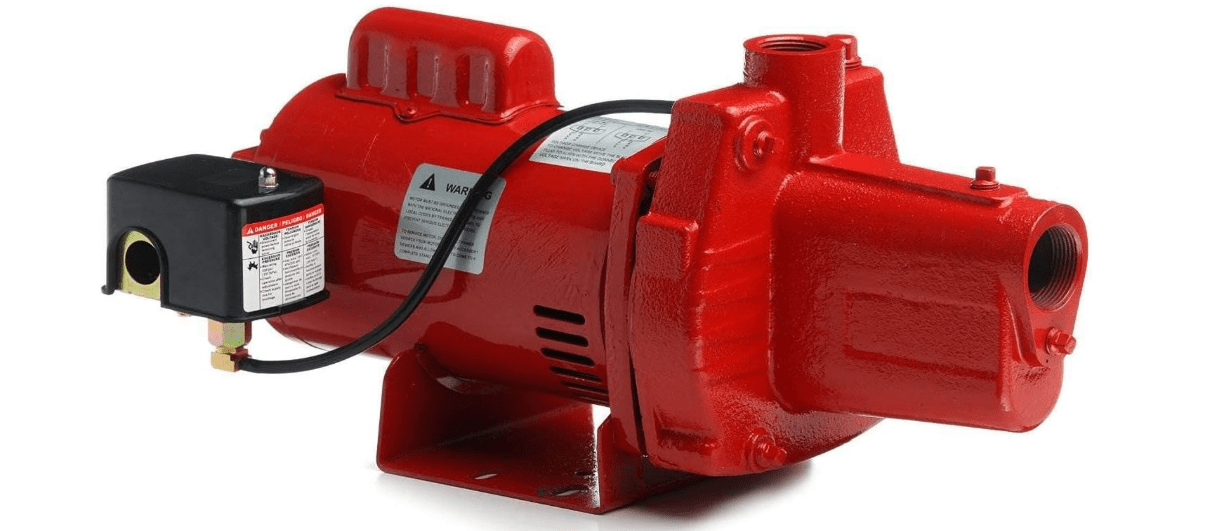 Red Lion RJS-100-PREM 1 HP, 23 GPM, 115/230 Volt, Premium Cast Iron Shallow Well Jet Pump, Red, 602208 