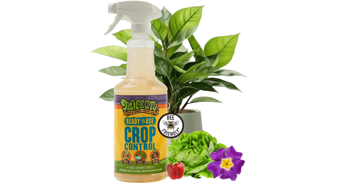 Trifecta Crop Control Ready to Use Maximum Strength Natural Pesticide, Fungicide, Miticide, Insecticide, Help Defeat Spider Mites, Powdery Mildew, Botrytis and Mold on Plants 32 OZ Size 