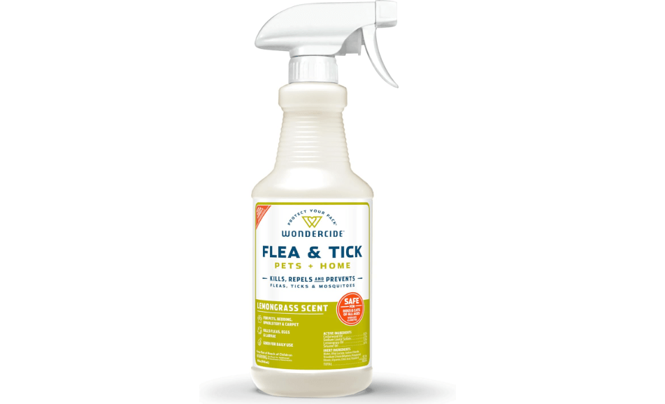 Wondercide - Flea, Tick & Mosquito Spray for Pets and Home with Natural Essential Oils - Killer, Control, Prevention, Treatment - Lemongrass 16 oz 