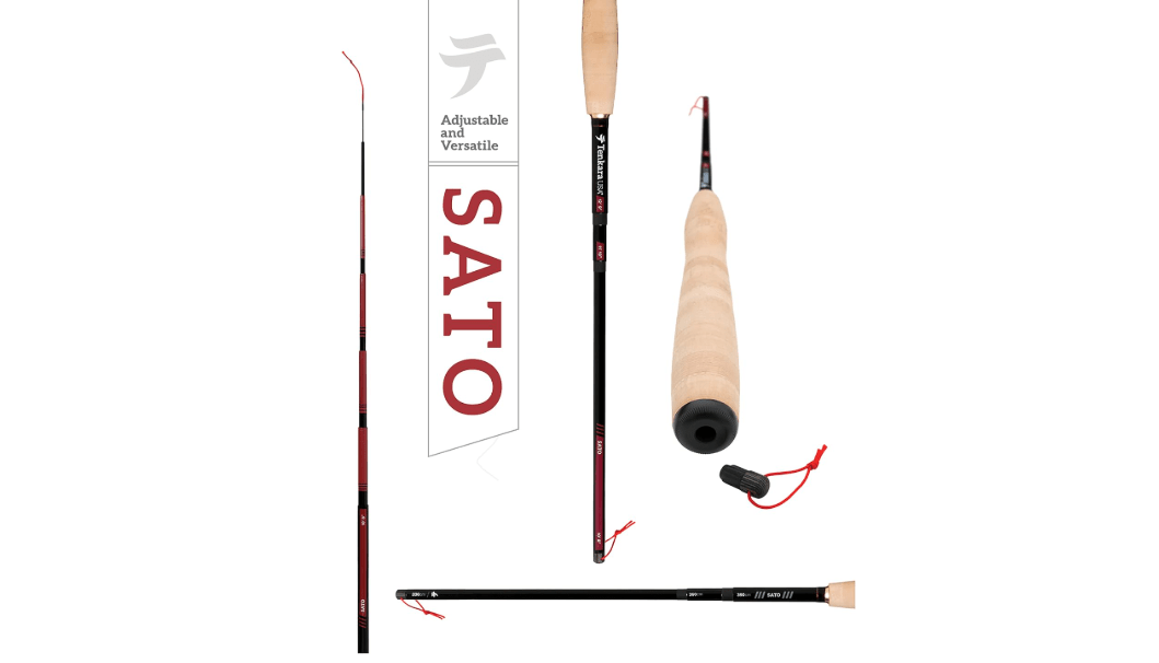 Tenkara USA Fly Fishing SATO™ Rod, for Large & Small Fish - Carbon Fiber, Lightweight, Telescopic, Adjustable, 3 Multi-Lengths (10'8"/ 11'10"/ 12'9")… (Complete Starter Kit)
