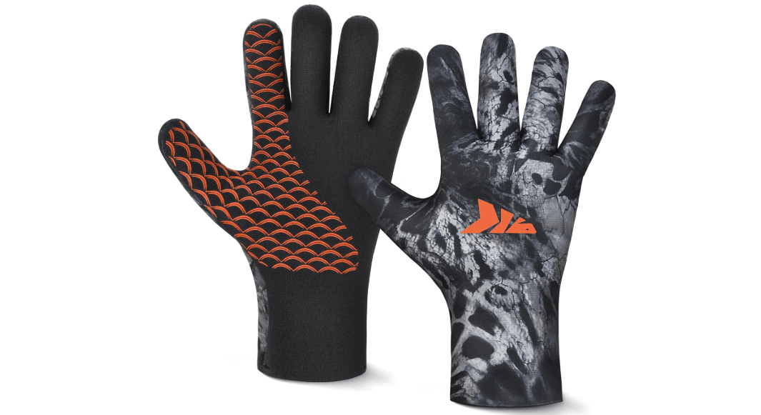 KastKing IceRiver Fishing Gloves, 100% Waterproof Gloves for Men & Women, Cold Weather Fishing & Outdoor Sports, Ideal for Ice Fishing & Winter Activities
