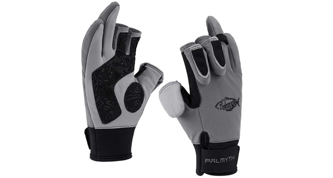 Palmyth Flexible Fishing Gloves Warm for Men and Women Cold Weather Insulated Water Repellent Great for Ice Fishing Fly Fishing Photography Motorcycling Running Shooting Hiking
