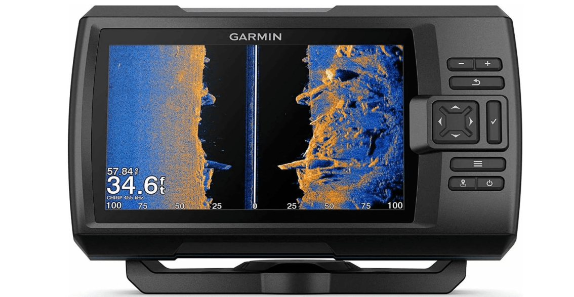 Garmin Striker Vivid 7sv, Easy-to-Use 7-inch Color Fishfinder and Sonar Transducer, Vivid Scanning Sonar Color Palettes (010-02553-00)
