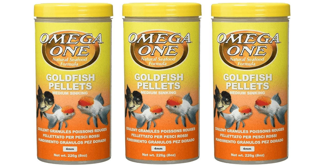 Omega One 3 Pack of Goldfish Medium Pellets, 8 Ounces Each
