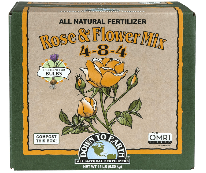 Down to Earth Organic Rose & Flower Fertilizer (4-8-4)