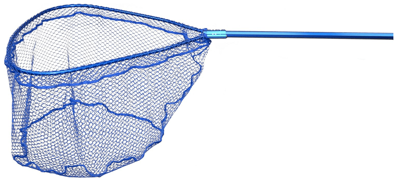 Catchmore Ranger Landing Nets True Blue Series Landing Net 54-84" Telescoping Handle 25" x 25" Hoop Rubber Coated Nylon Blue
