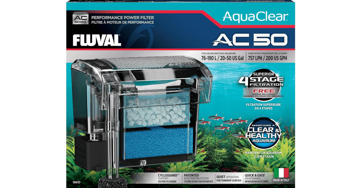 AC50 Power Filter, 20-50 US Gal / 76-190 L - Fluval USA (fluvalaquatics.com)
