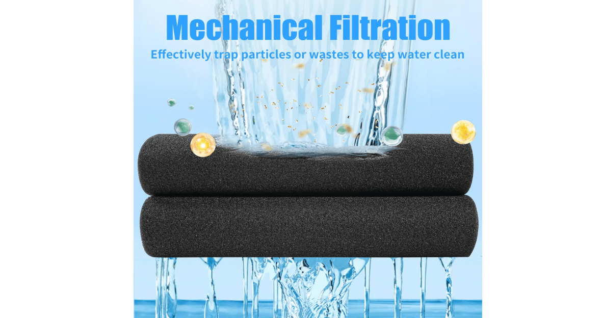 AQUANEAT Aquarium Bio Sponge Filter Media Pad 36" x 12" x 1" / 72" x 12" x 1" Open Cell Foam Sheet Cut-to-Fit for Fish Tank Sump (36" x 12" x 1")
