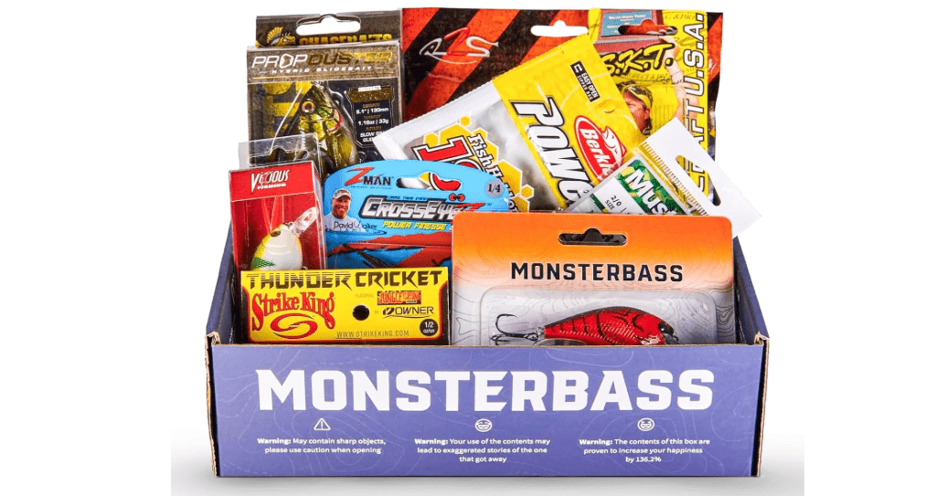 MONSTERBASS Mystery Tackle Box, Bass Fishing Kit Best Fishing Lures, Biggest & Best Tackle Mystery Box for Catching Smallmouth & Largemouth Bass
