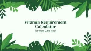 Vitamin Requirement Calculator