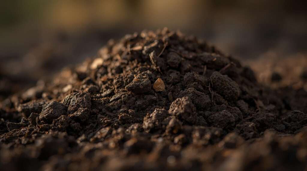 Composted cattle manure