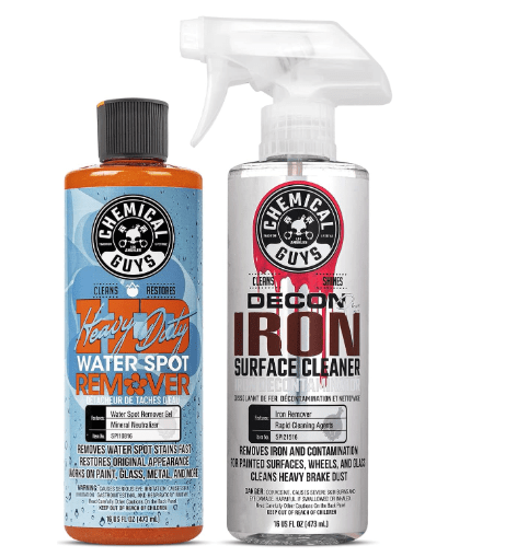 Chemical Guys Iron & Water Spot Remover Kit (2-16 oz Chemicals), Works on RVs, Boats, Bathrooms, Showers & Glass Shower Doors & More