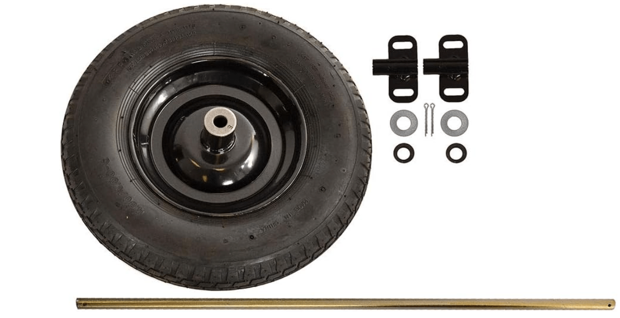 True Temper TWKT Wheelbarrow Two Wheel Conversion Kit,Black