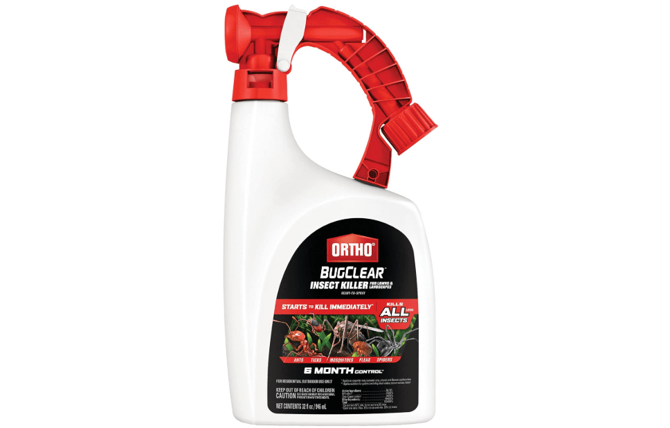Ortho BugClear Insect Killer for Lawns and Landscapes Ready-to-Spray, Kills Periodical Cicadas, Mosquitoes, Ants, Spiders, Fleas, Ticks and More, 32 oz.