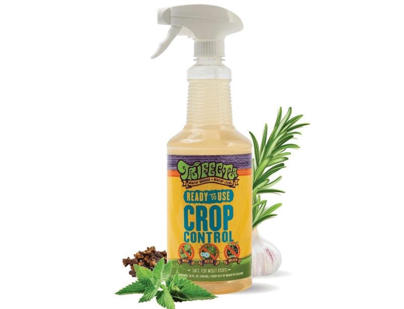 Trifecta Crop Control Ready to Use Maximum Strength Natural Pesticide, Fungicide, Miticide, Insecticide, Help Defeat Spider Mites, Powdery Mildew, Botrytis and Mold on Plants 32 OZ Size 