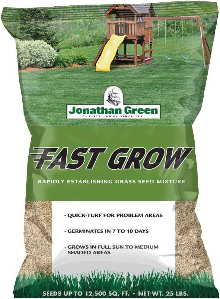 Jonathan Green (10810) Fast Grow Grass Seed - Cool Season Lawn Seed (25 lb)