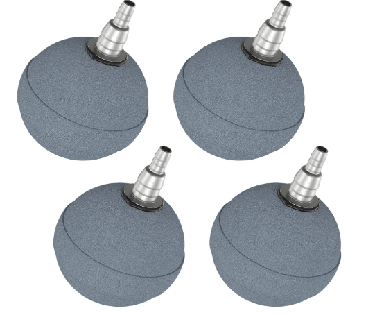 Pawfly Aquarium Air Stone Ball 2 Inch, Airstones for Aquarium Fish Tank Bucket Hydroponics Pond and DWC Reservoir, 4 Pack