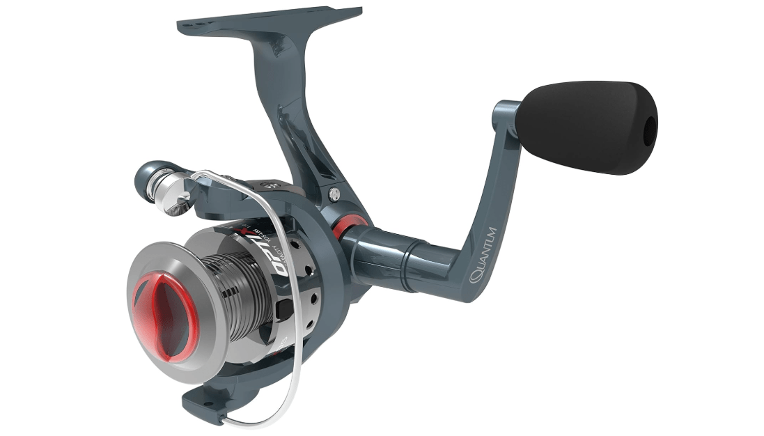 Quantum Optix Spinning Fishing Reel, 4 Bearings (3 + Clutch), Anti-Reverse with Smooth, Precisely-Aligned Gears