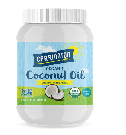Carrington Farms Organic Virgin Cold Pressed Coconut Oil for Cooking, Unrefined & Nutrient Dense, MCT Oil for Hair & Skin, Non-GMO, Vegan & Gluten-Free, Perfect for Baking & Sautéing, 54 Fl Oz