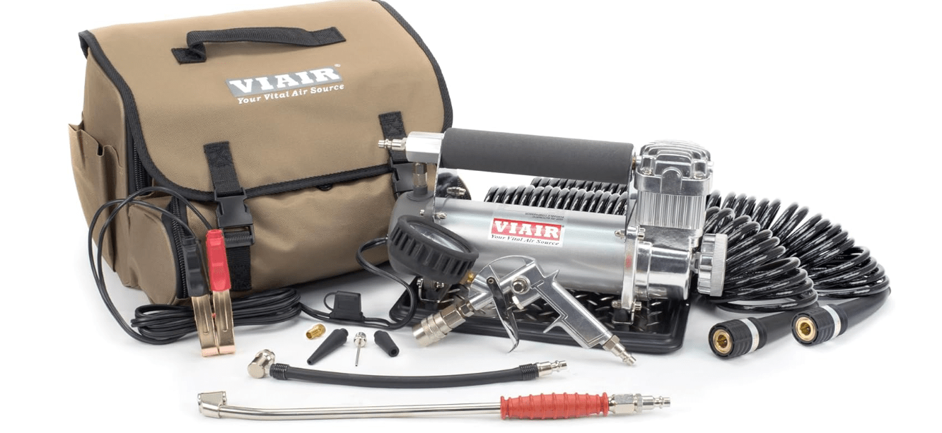 VIAIR 450P-RV Automatic Portable Air Compressor Kit - 150 PSI for RV, Truck, Jeep and SUV Tires - RV Accessories with 1.80 CFM, Silver
