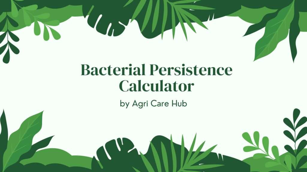 Bacterial Persistence Calculator