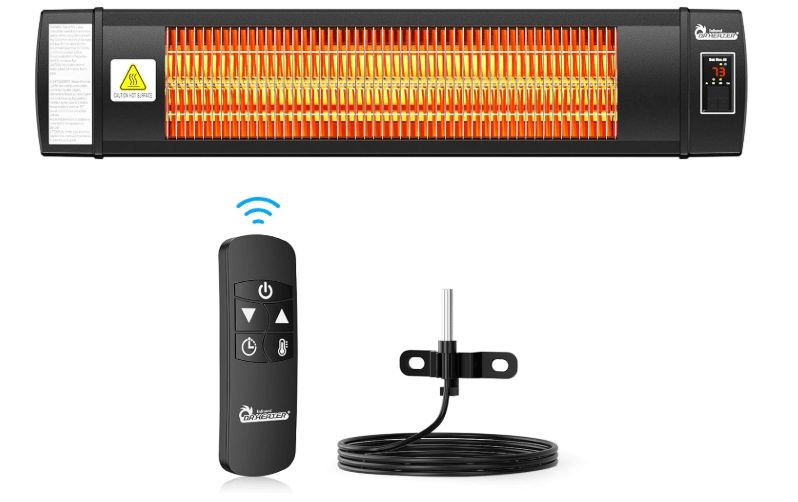 Dr Infrared Heater DR-268 Smart Greenhouse Heater with built in Temperature Control and Digital Thermostat