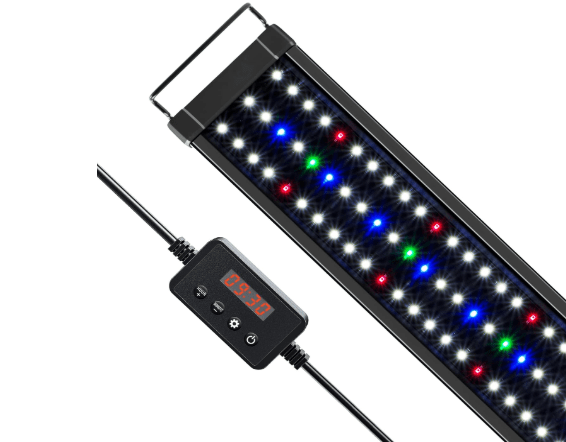NICREW ClassicLED Plus LED Aquarium Light with Timer, 21 Watts, for 30 to 36 Inch Fish Tank Light, Daylight and Moonlight Cycle