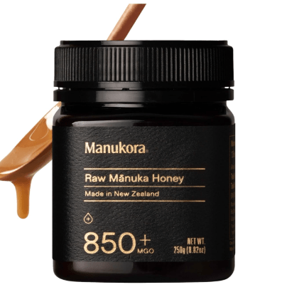 Manukora Raw Manuka New Zealand Honey MGO 850+, Non-GMO, Monofloral, 3rd-Party Tested, Glyphosate Residue Free Certified, 2000+ Natural Compounds, Traceable Hive-to-Hand, Digestive & Immune Support – 250g