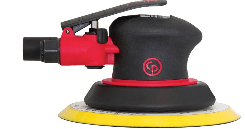 Chicago Pneumatic CP7255E - Air Random Orbital Sander Tool, Home Improvement, Woodworking Tools, Polisher, Sanding Tool, Hook & Loop, Non-Vacuum, 6 Inch (150 mm), 0.28 HP / 210 W - 12000 RPM, One Size, Factory