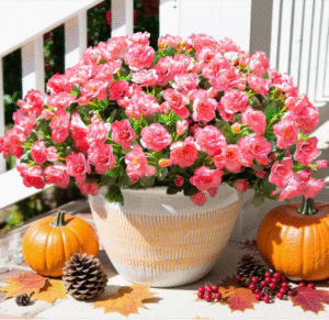 HyeFlora Artificial Faux Outdoor Flowers Plants for Spring Summer Decoration, Fake Silk Camellia UV Resistant Look Real for Planter Outside Front Door Porch Patio Balcony, 3 Large Bundles
