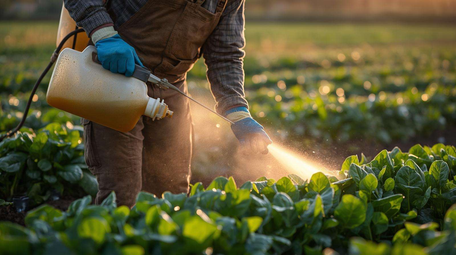 Foliar application of OMRI-listed liquid seaweed micronutrients fertilizer on organic spinach