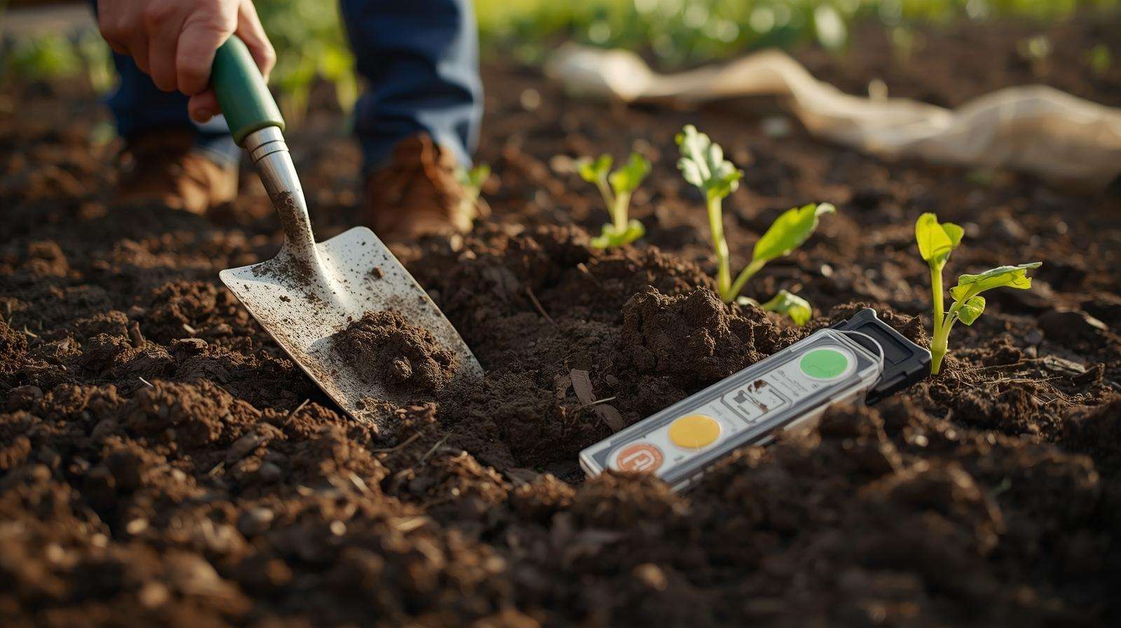 Gardener preparing fertile soil with compost for growing what are courgettes vegetables in a healthy garden bed.