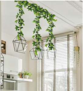 RECUTMS Artificial Vines Ivy Garland 6 Strands Fake Vine with Silk Green Leaves Hanging Plants Greenery Artificial Garland for Home Wall Bedroom Party Wedding Arch Apartment Room Decor