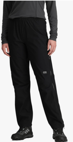 Outdoor Research Women's Aspire 3L Pants | Waterproof, Windproof, Carabiner Loop, Standard Fit Black