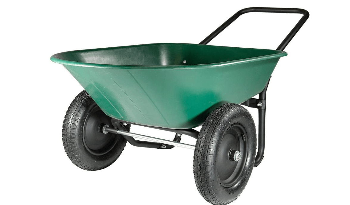 70007 The Original Yard Rover Dual-Wheel Home Garden Wheelbarrow Cart
