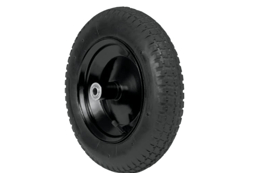 Truper 33451 Small Tire with Rim, Ball Bearings and Axle