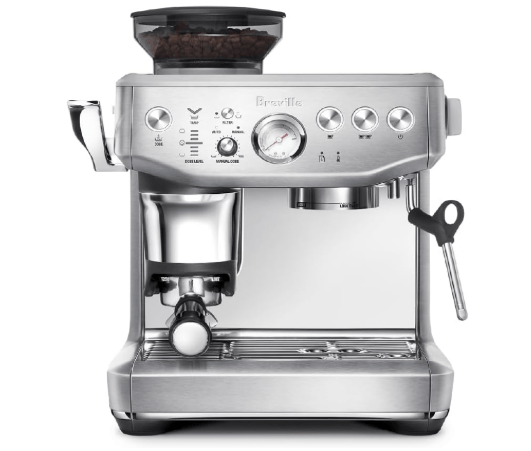 Breville Barista Express Impress Espresso Machine BES876BSS, Brushed Stainless Steel