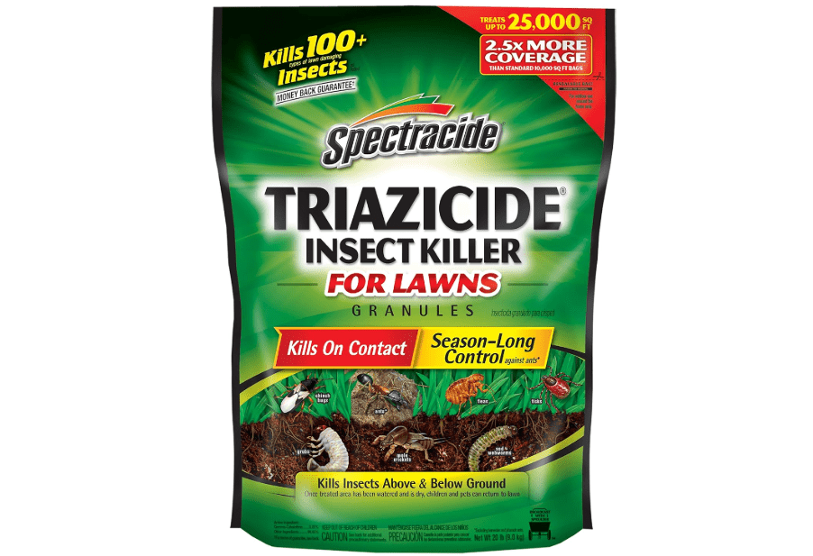 Spectracide Triazicide Insect Killer For Lawns Granules, Kills All Listed Lawn-Damaging Insects, 20 lb bag