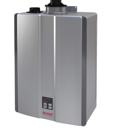Rinnai RU199iN Condensing Tankless Hot Water Heater, 11 GPM, Natural Gas, Indoor Installation