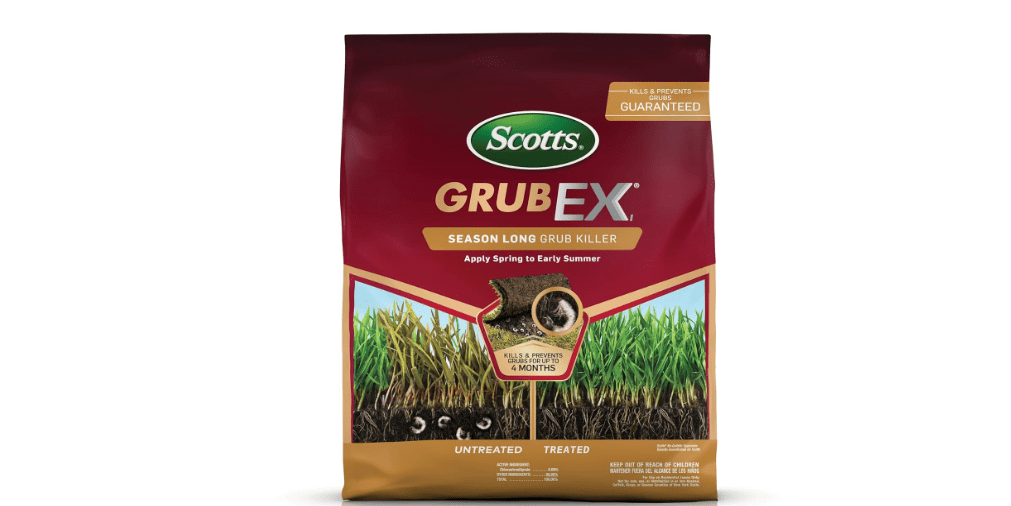 Scotts GrubEx1 Season Long Grub Killer, Protects Lawns Up to 4 Months, 5,000 sq. ft., 14.35 lbs. 