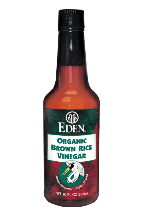Eden Organic Brown Rice Vinegar, 10 fl oz Amber Glass, Imported