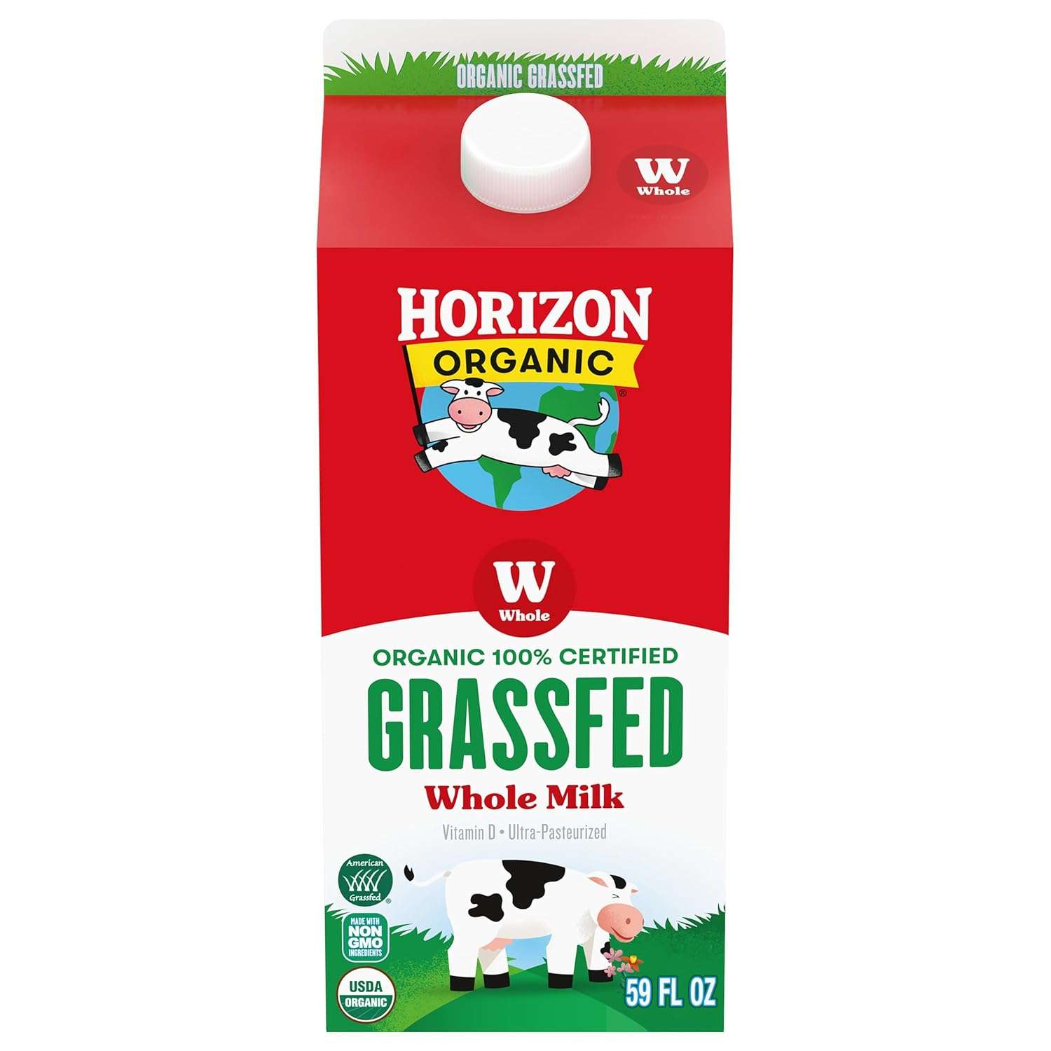 Horizon Organic Grassfed Whole Milk, Half Gallon
