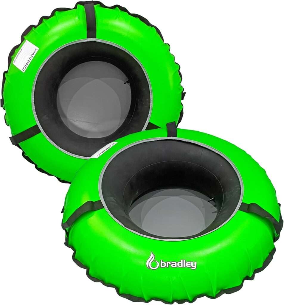 Pack of Two Bradley Heavy Duty Tubes for Floating The River; Whitewater Water Tube; Rubber Inner Tube with Cover for River Floating; Linking Tandem River Tubes; River raft Tube